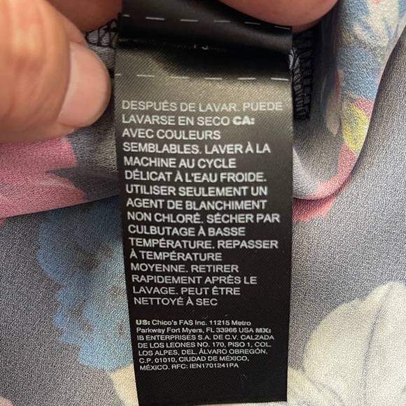 White House Black Market Floral Camisole - Black, Red, Blue - Picture 12 of 12